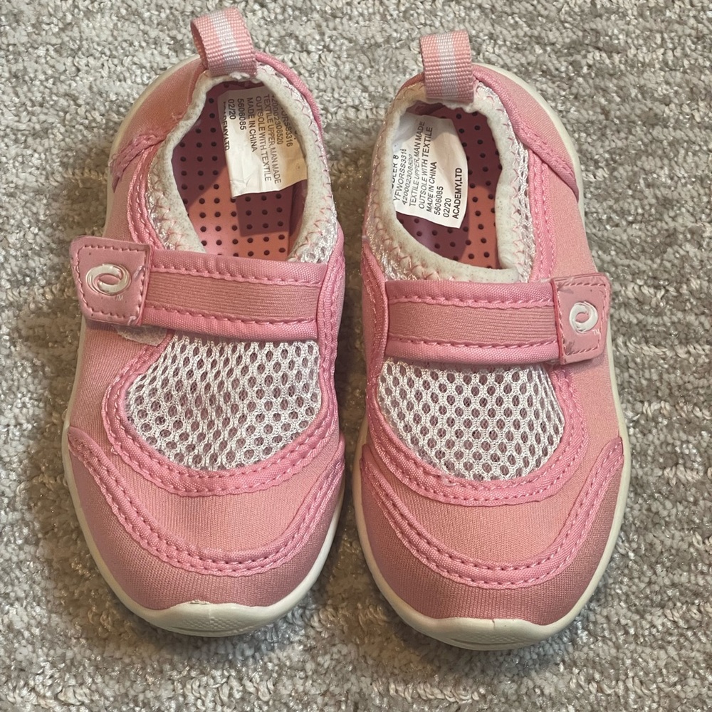 O’Rageouse Pink Swim Beach Water Rubber Shoes Toddler Girl Size 8 EUC